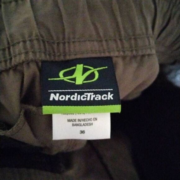 NordicTrack Shorts, Dark Olive Green, Size 36 NWT - Picture 5 of 7